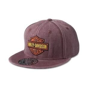 Harley Davidson Bar & Shield Washed Fitted 7 3/8 Cap Hat Decadent Chocolate New